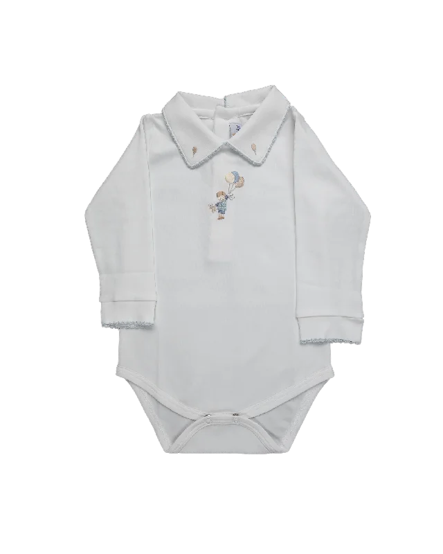 Baby Boy Balloon Pima Body and Pants Comfortable Pleated Pants