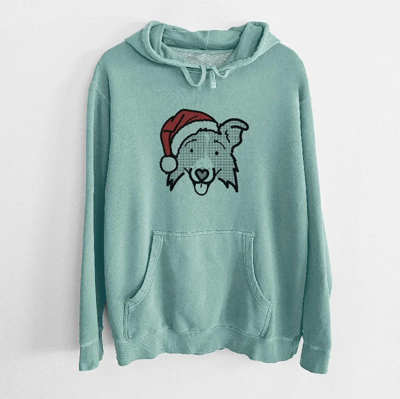 Jolly Border Collie 2.0 - Jam - Unisex Pigment Dyed Hoodie Hoodie with Slim Fit Tailored Modern