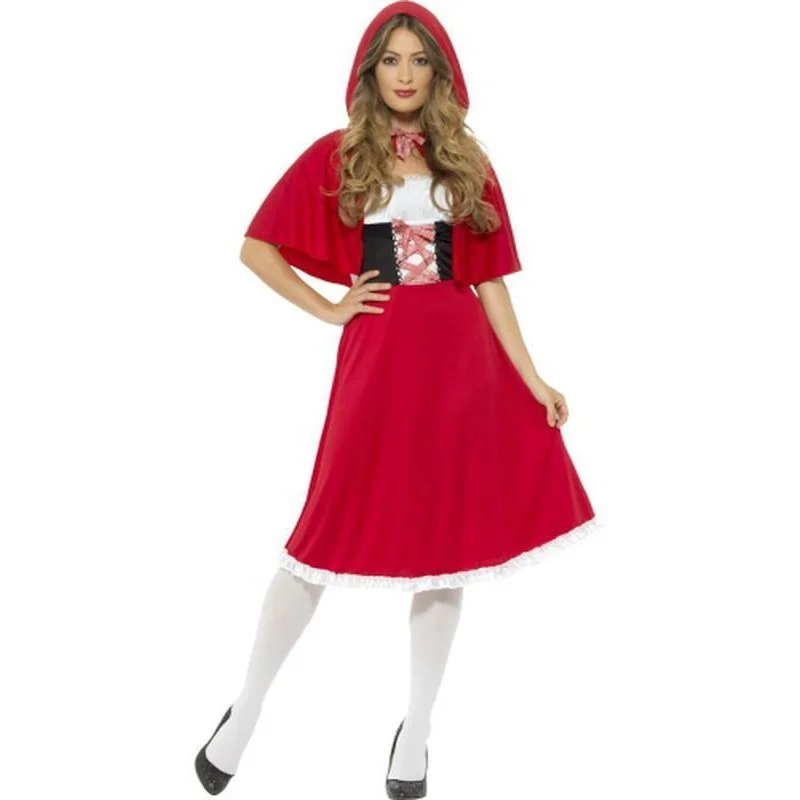 Red Riding Hood Costume, Longer Dress A-Line Day Work