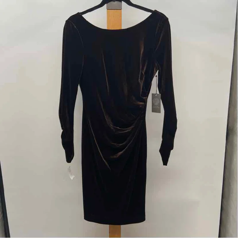 Vince Camuto Women's Size 6 Brown Velvet Dress Tunics Occasion special