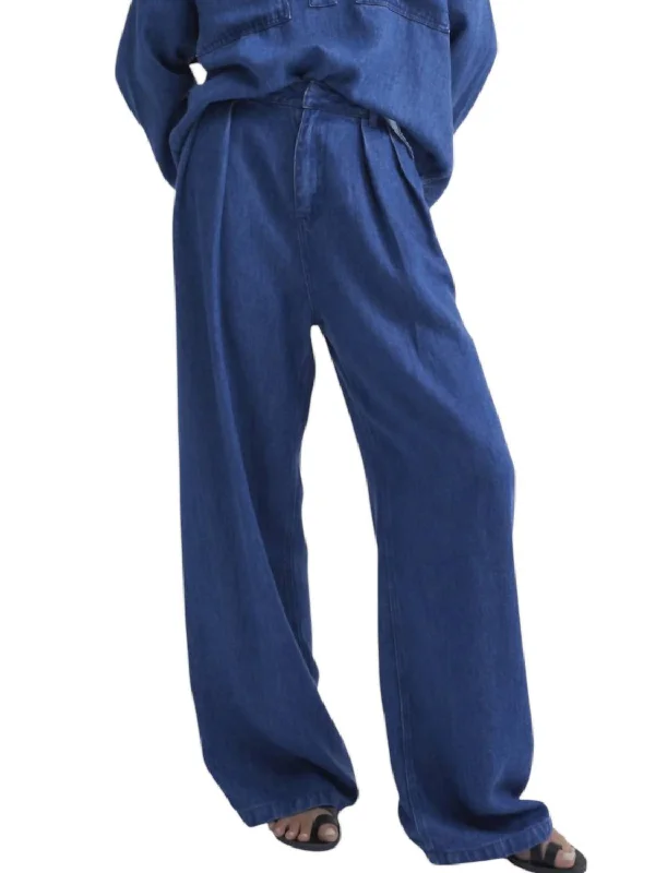 Women's Woodland Denim Pants In Blue Formal Dress Pants
