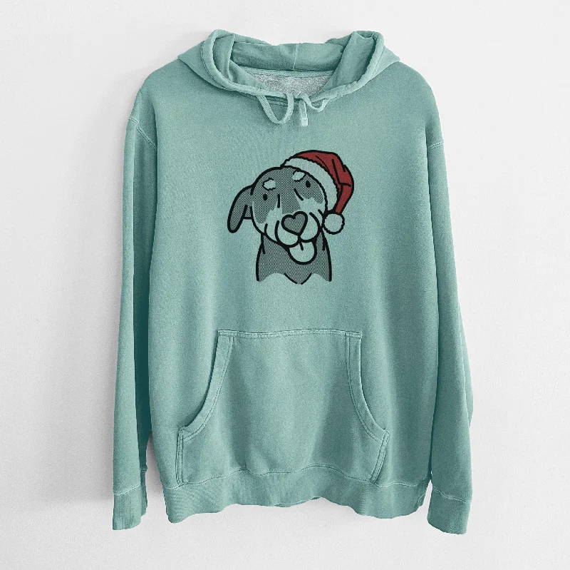 Jolly Mixed Breed - Lousia - Unisex Pigment Dyed Hoodie Hoodie with Sequins Glamorous Eye-catching
