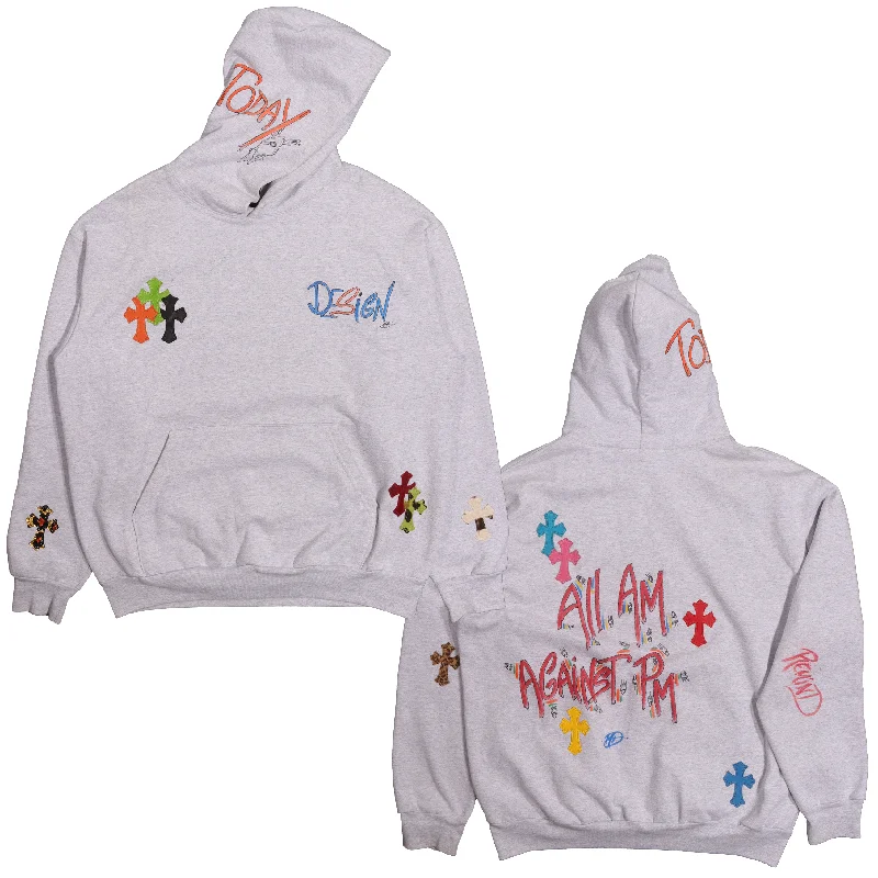 Matty Boy Logo Hoodie Hoodie with Drop Shoulder Relaxed Streetwear