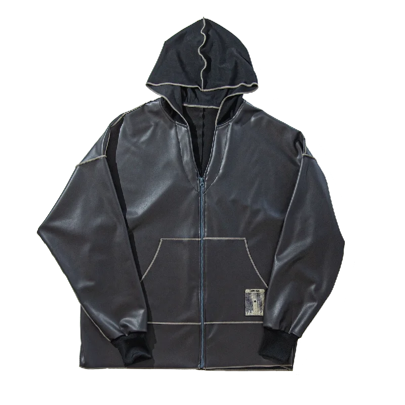 Poncho ZIP hoodie /  gray