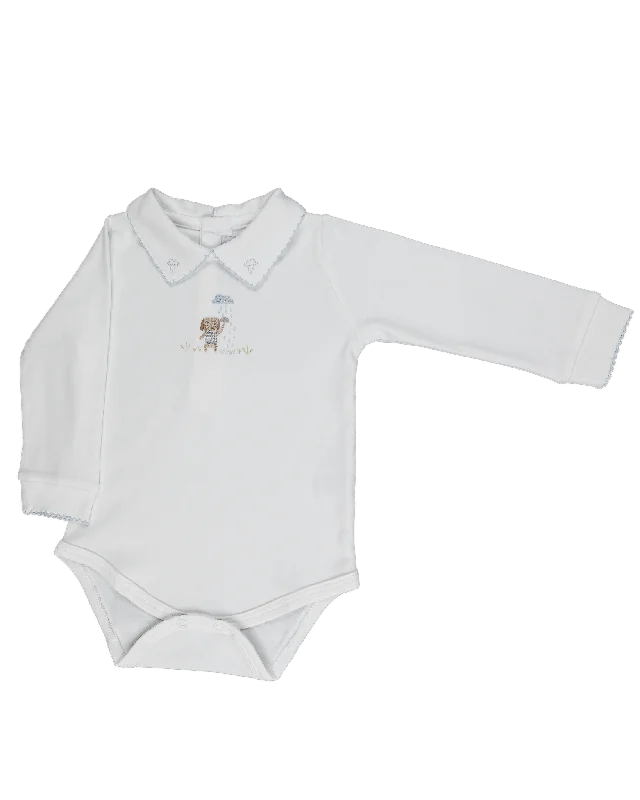 Baby Boy Rain Dog Jacquard Pima Body and Pants High-Waist Jeans