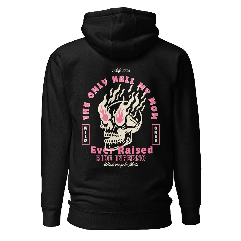 Women's Hell Raiser Hoodie Hoodie with Tied Waist Feminine Flattering