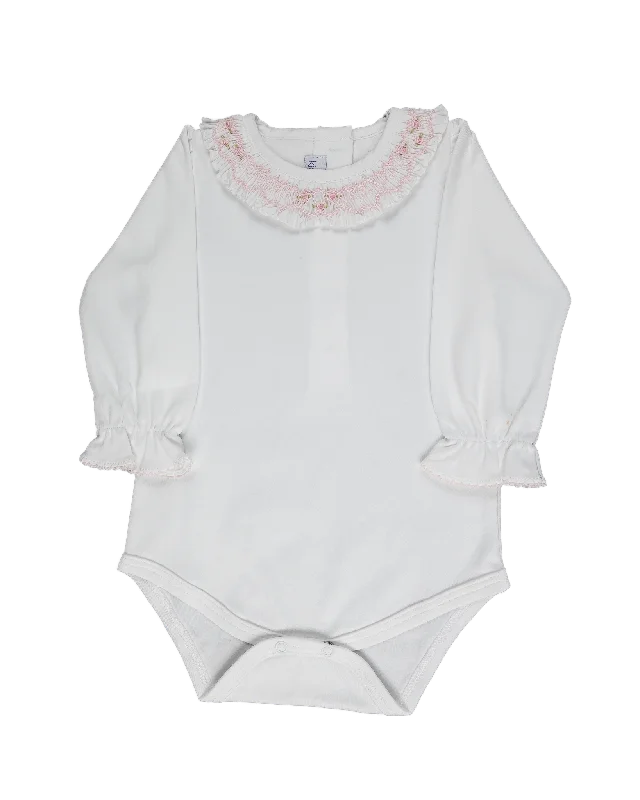Baby Girl Ruffle Flowers Collar Pima Body and Pants Fashionable Jogger Pants