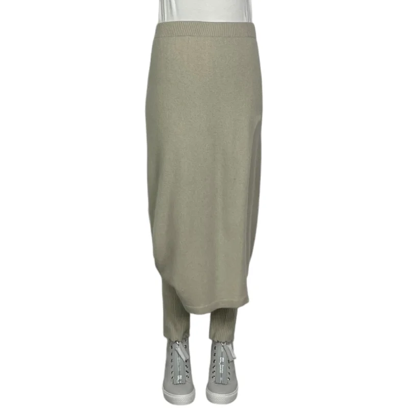 KNIT PANT W/FAUX SKIRT Modern Stretch Trousers