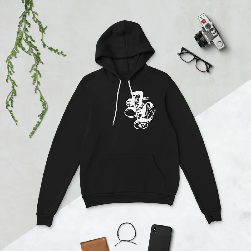 Drum Life White | unisex fleece hoodie