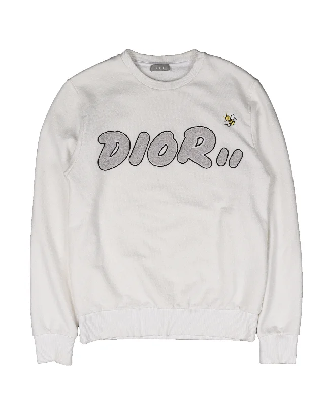 KAWS Crewneck Sweatshirt Hoodie with Ribbed Hem Stretchable Secure
