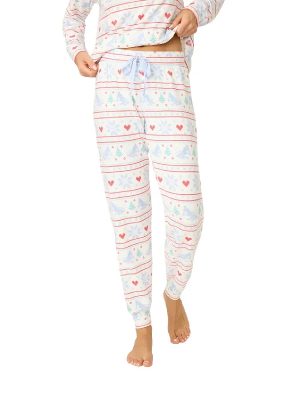 Après All Day Jammie Pant In Snowflake Modern Bootcut Pants