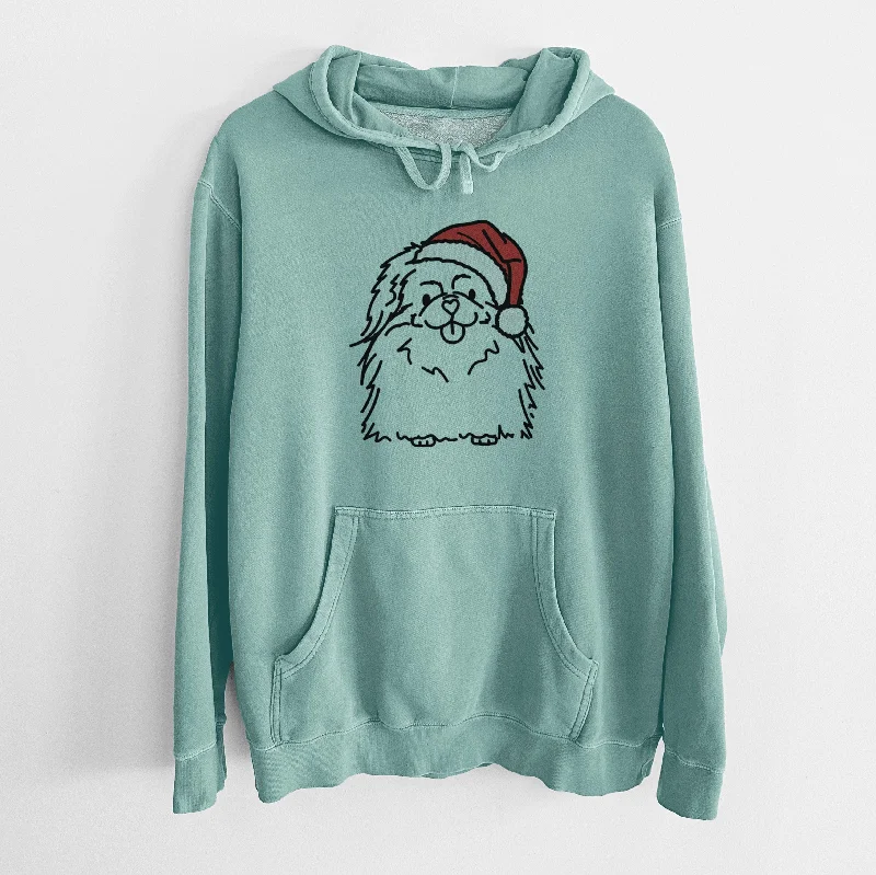 Jolly Pekingese - Viv - Unisex Pigment Dyed Hoodie Hoodie with Fur Luxurious Winter