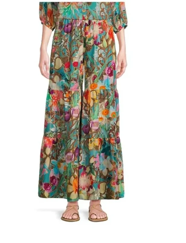 Violetta Pant In Multi Comfortable Maternity Pants