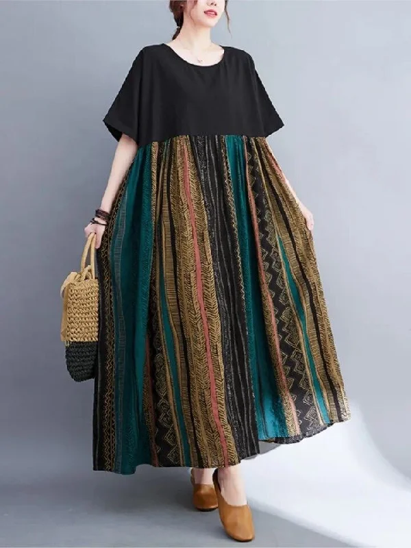 Plus Size Summer Dress Women S4612610 Tunics Solid Classic