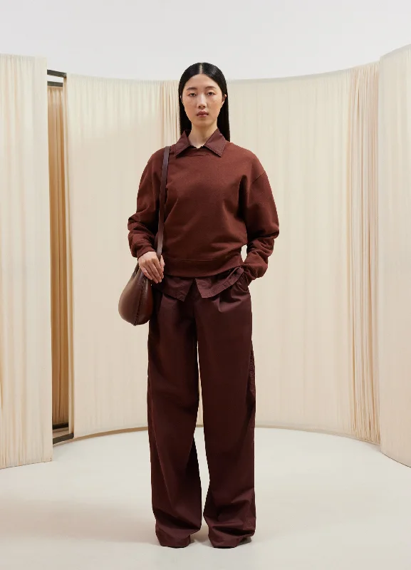SWEATSHIRT Hoodie with Hem Raw Edge Edgy Unfinished
