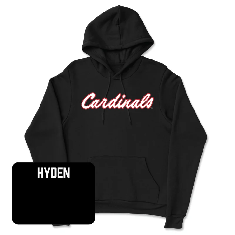 Women's Cheerleading Black Script Hoodie - Lindsey Hyden Hoodie with Lining Warm Insulated