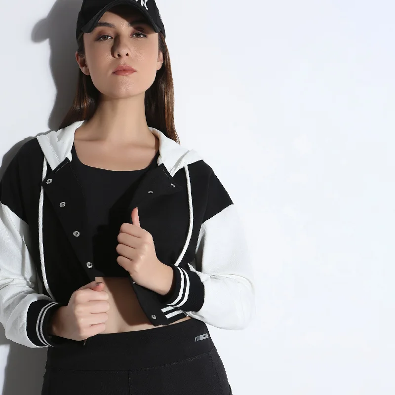 Regular Fit Printed Sweatshirt Hoodie with Cropped Fit Short Trendy