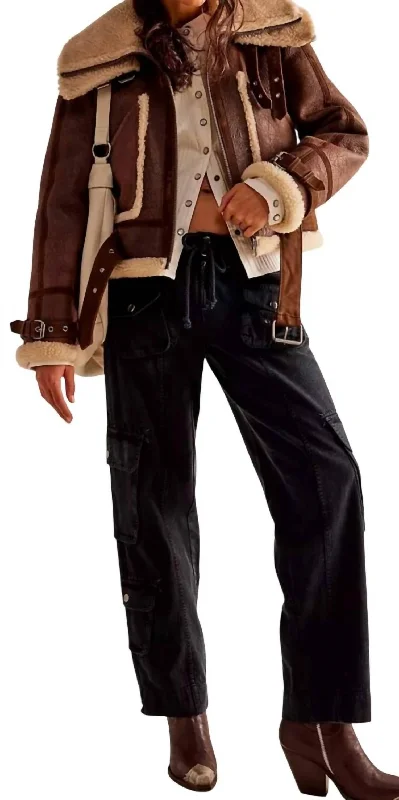 Tahiti Cargo Pant In Black Classic Straight-Leg Pants