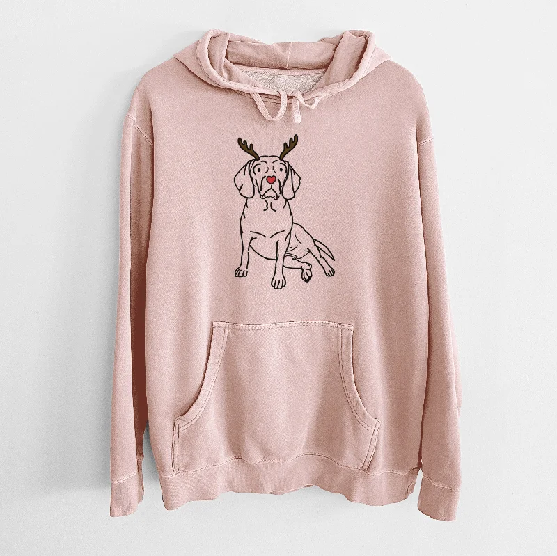 Red Nose Puggle - Mayble - Unisex Pigment Dyed Hoodie Hooded Sweatshirt Casual Wear Street Style
