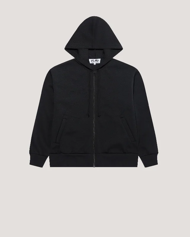 T333 INVADER HOODIE / BLACK Hoodie with Embroidery Detailed Premium