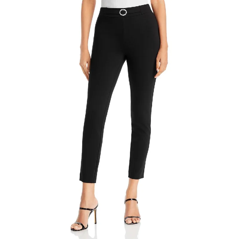 Womens Ponte High Rise Skinny Pants Relaxed Linen Pants