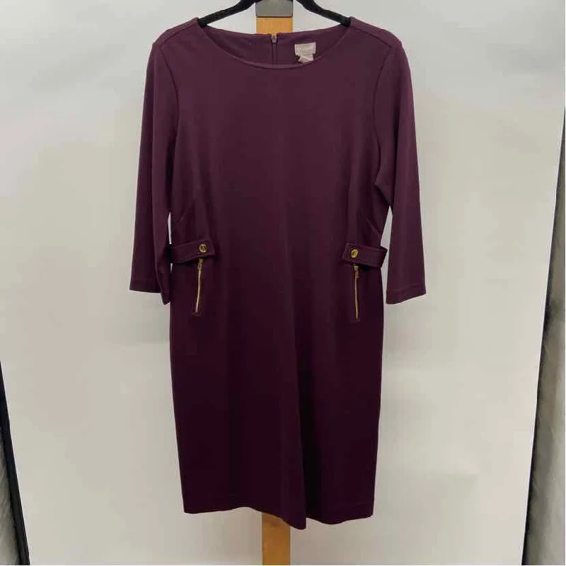 Chico's Women's Size 4 Purple Solid Dress Tunics Versatile functional