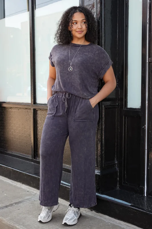 Hunter Pant - Navy<br>***Last One*** Comfortable Wide-Leg Pants
