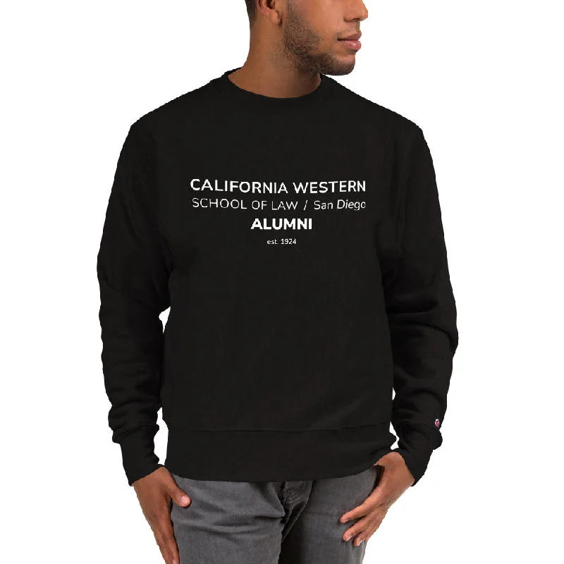 Alumni Sweatshirt Hoodie with Snap Buttons Easy Quick