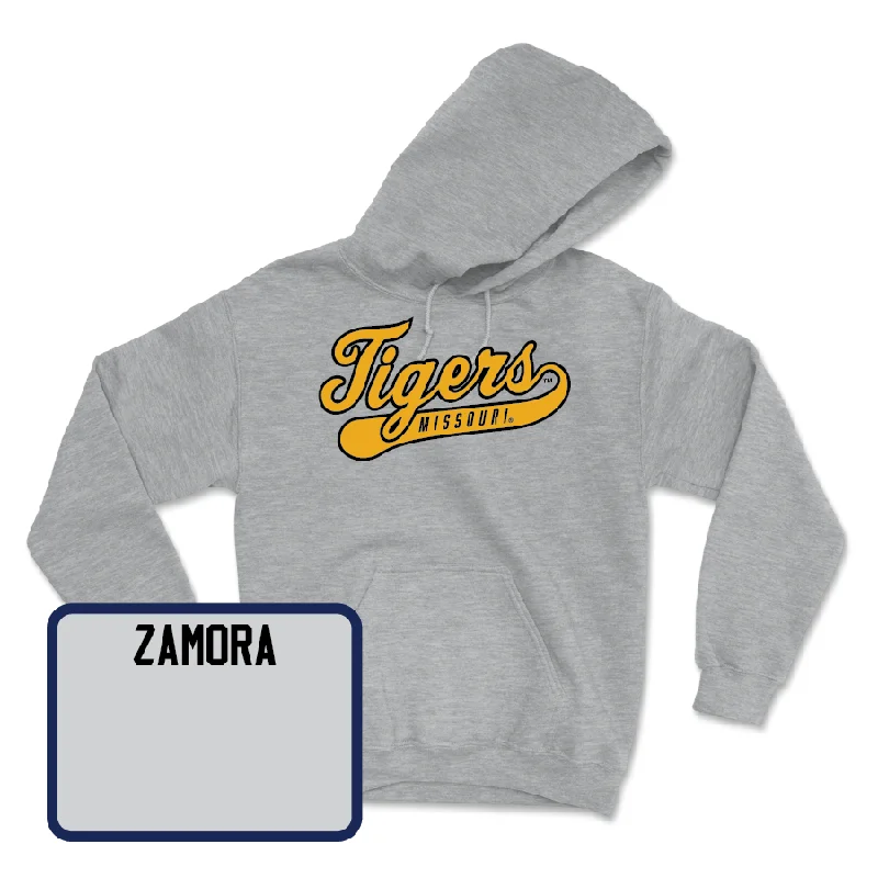 Sport Grey Women's Golf Script Hoodie - Jade Zamora Hoodie with Hem Detail Decorative Unique