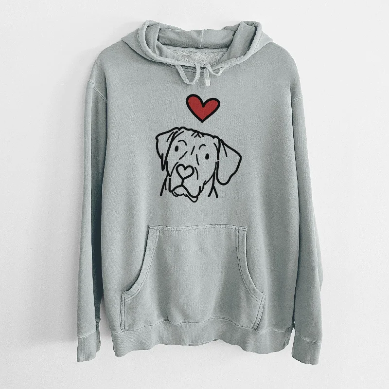 Love Always Rhodesian Ridgeback - Tito - Unisex Pigment Dyed Hoodie Hoodie with Relaxed Fit Easy Casual
