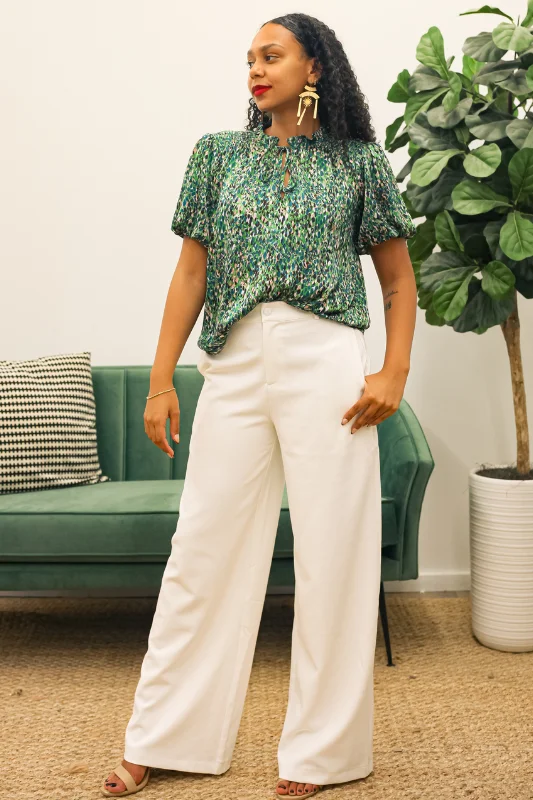 Rica Pant - White Soft Stretch Leggings