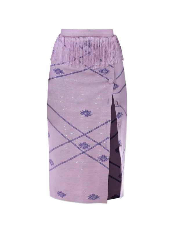 Isioma Skirt silk skirt lustrous