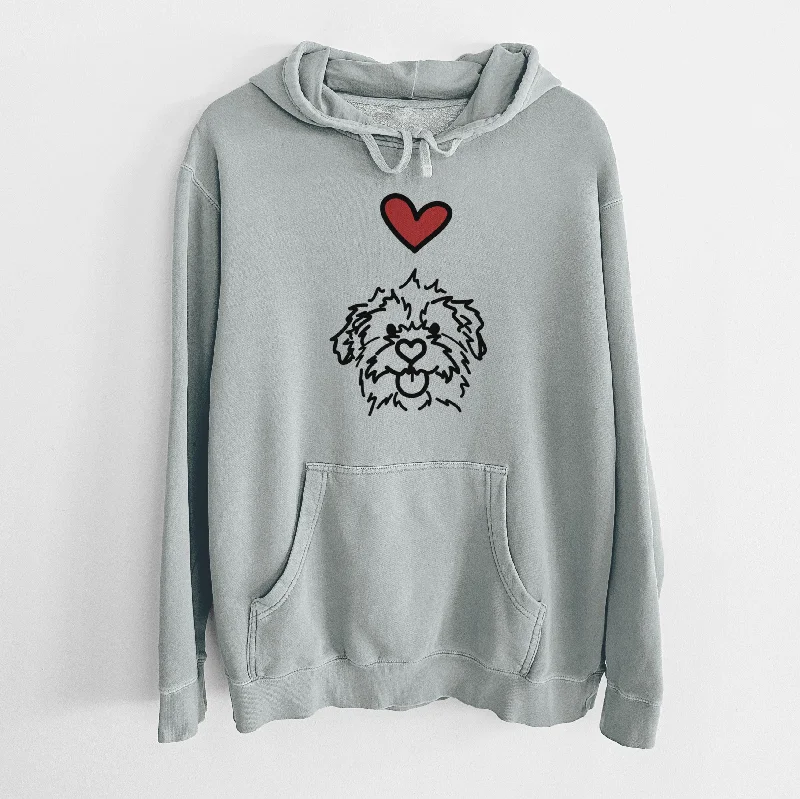 Love Always Mixed Breed - Bea - Unisex Pigment Dyed Hoodie Hoodie with Reflective Safety Nightwear