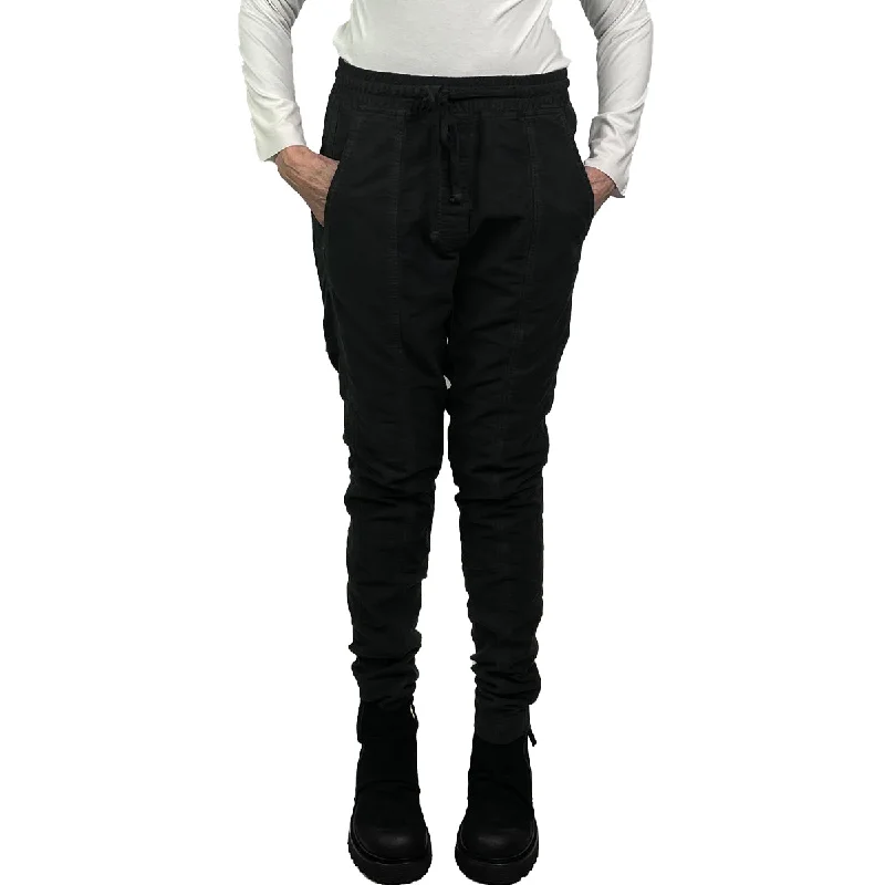 STRETCH TWILL SLIM PANT Stylish Elastic Waist Pants