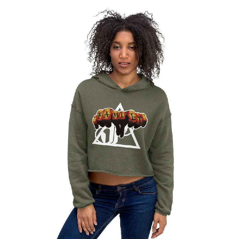 Family | crop hoodie