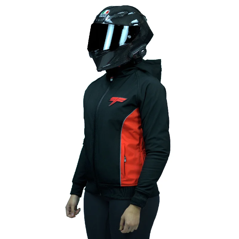 FORZA ENFORCER LADIES KEVLAR HOODIE Hoodie with Set-In Sleeves Structured Classic