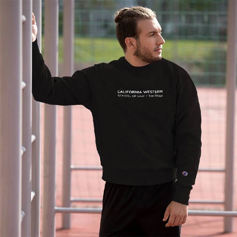 Champion Sweatshirt Hoodie with Mock Neck Collared Structured