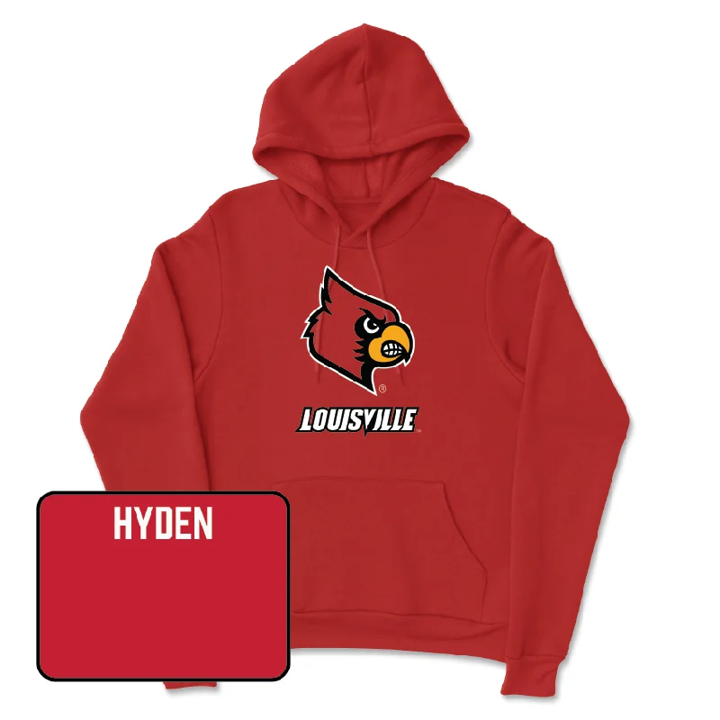 Red Women's Cheerleading Louie Hoodie  - Lindsey Hyden Hoodie with Drawcord Adjustable Secure