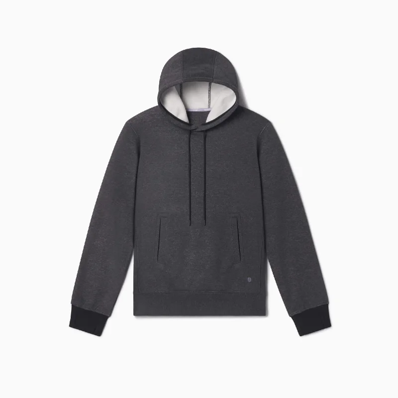 Charcoal Chilluxe Hoodie Hoodie with Back Slit Movement Comfort