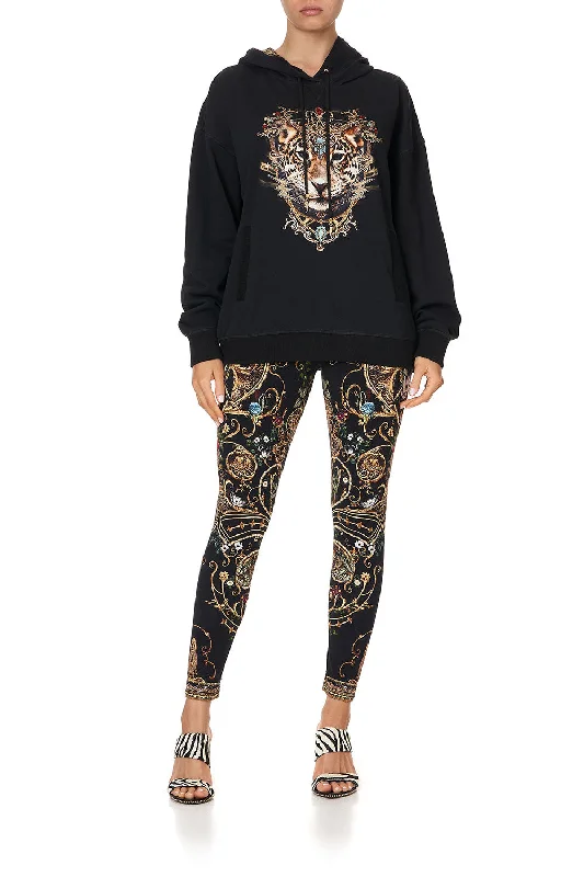 HOODIE WITH SIDE POCKETS STUDIO 54 Hoodie with Illustration Artistic Creative
