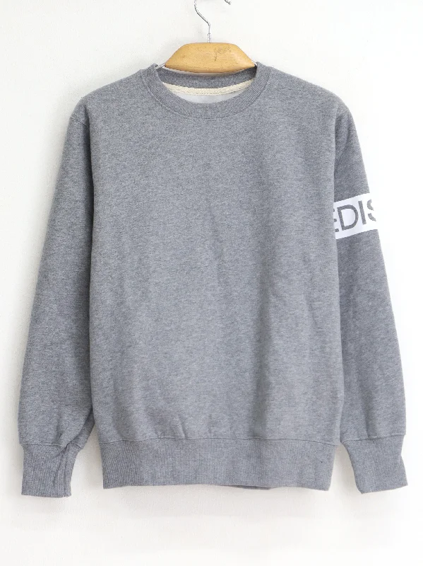 Women's Sleeve Printed Sweatshirt,Grey Hoodie with Neon Bright Vibrant