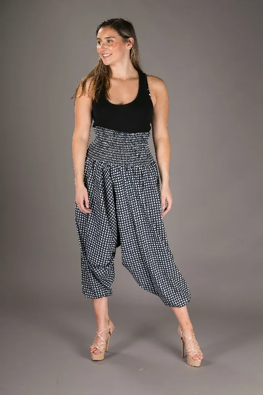 Denim Cotton Harem Yoga Jumpsuit Pants