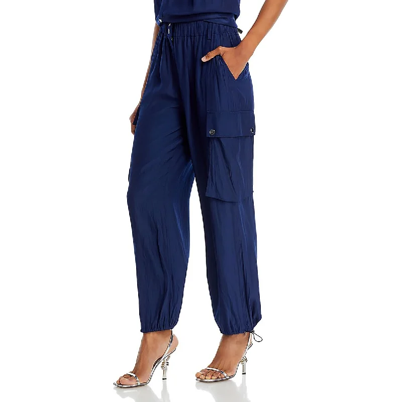 Mayme Pant Womens Pocket Baggy Cargo Pants Formal Linen Trousers