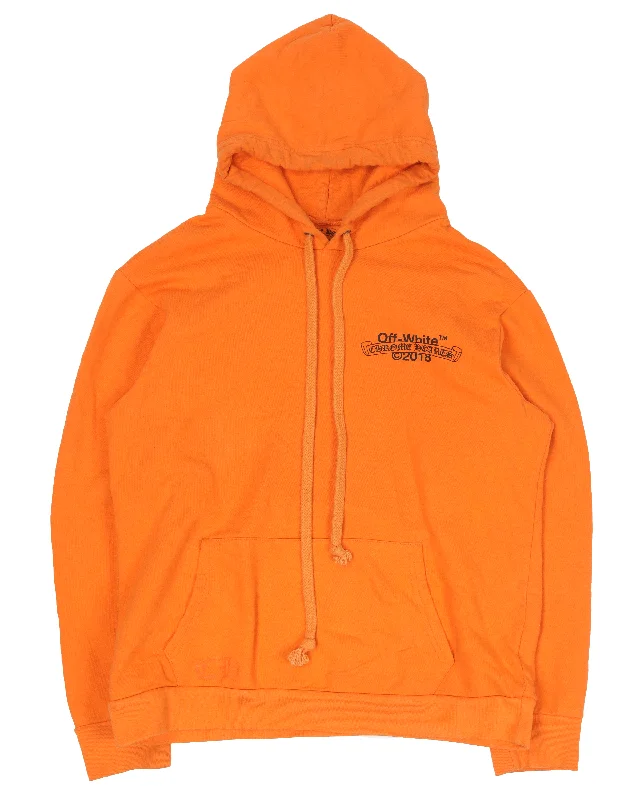 Off-White Hoodie Hoodie with Slim Fit Tailored Modern