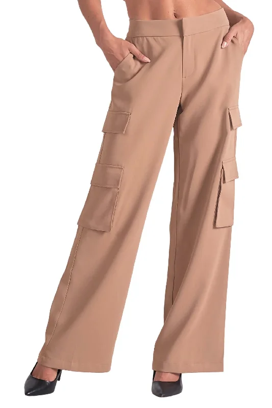 Raja Pants In Tan Classic Pleated Pants