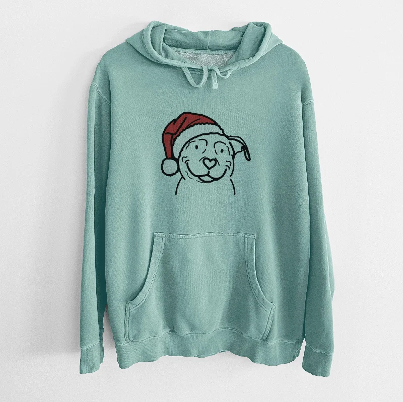 Jolly American Pitbull Terrier - Lady - Unisex Pigment Dyed Hoodie Hoodie with Pastel Soft Subtle