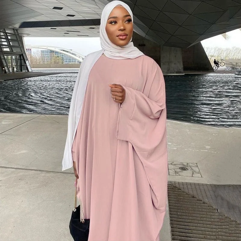 Women's Long Sleeve Solid Color Modest Fashion Dress 408871 Tunics Top rated
