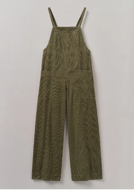 Organic Cord Pocket Jumpsuit | Pear