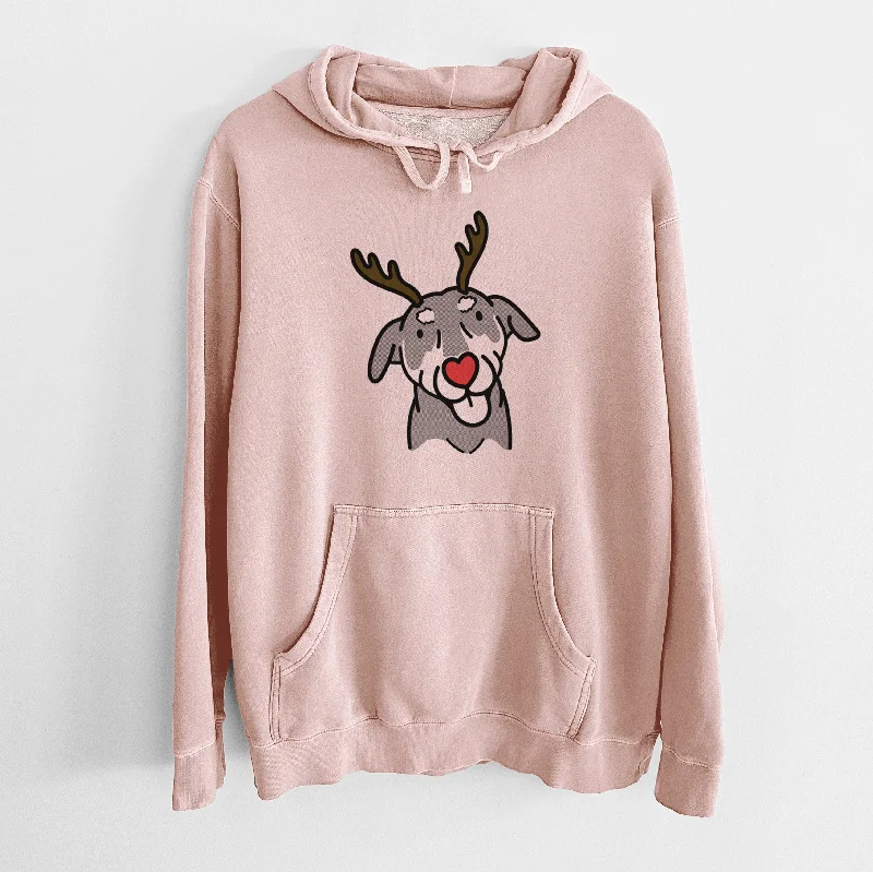 Red Nose Mixed Breed - Lousia - Unisex Pigment Dyed Hoodie Hoodie with Camouflage Military Edgy