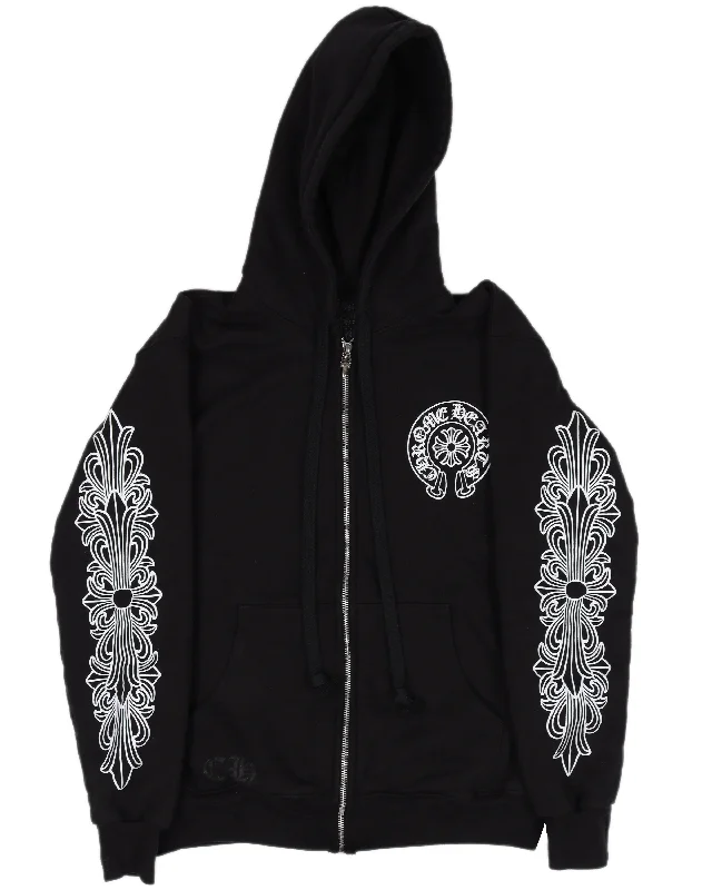PARIS Horseshoe Logo Zip Hoodie Hoodie with Magnetic Closure Innovative Modern